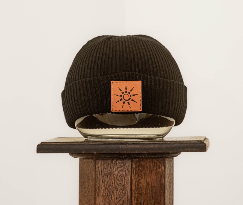 HAC Beanie with Leather Patch
